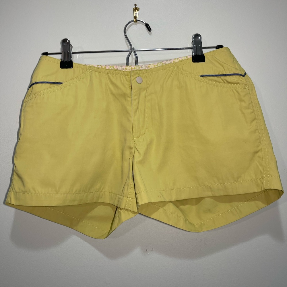 Horny Toad Women’s Nylon Low Rise Lime Green Shorts 3” Inseam Size 2